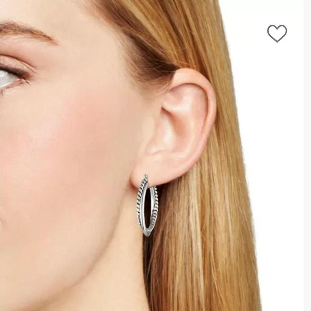 Lauren Ralph Lauren Twisted Hoop Earrings NEW